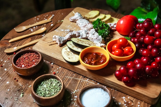 Zestaw składników na stole